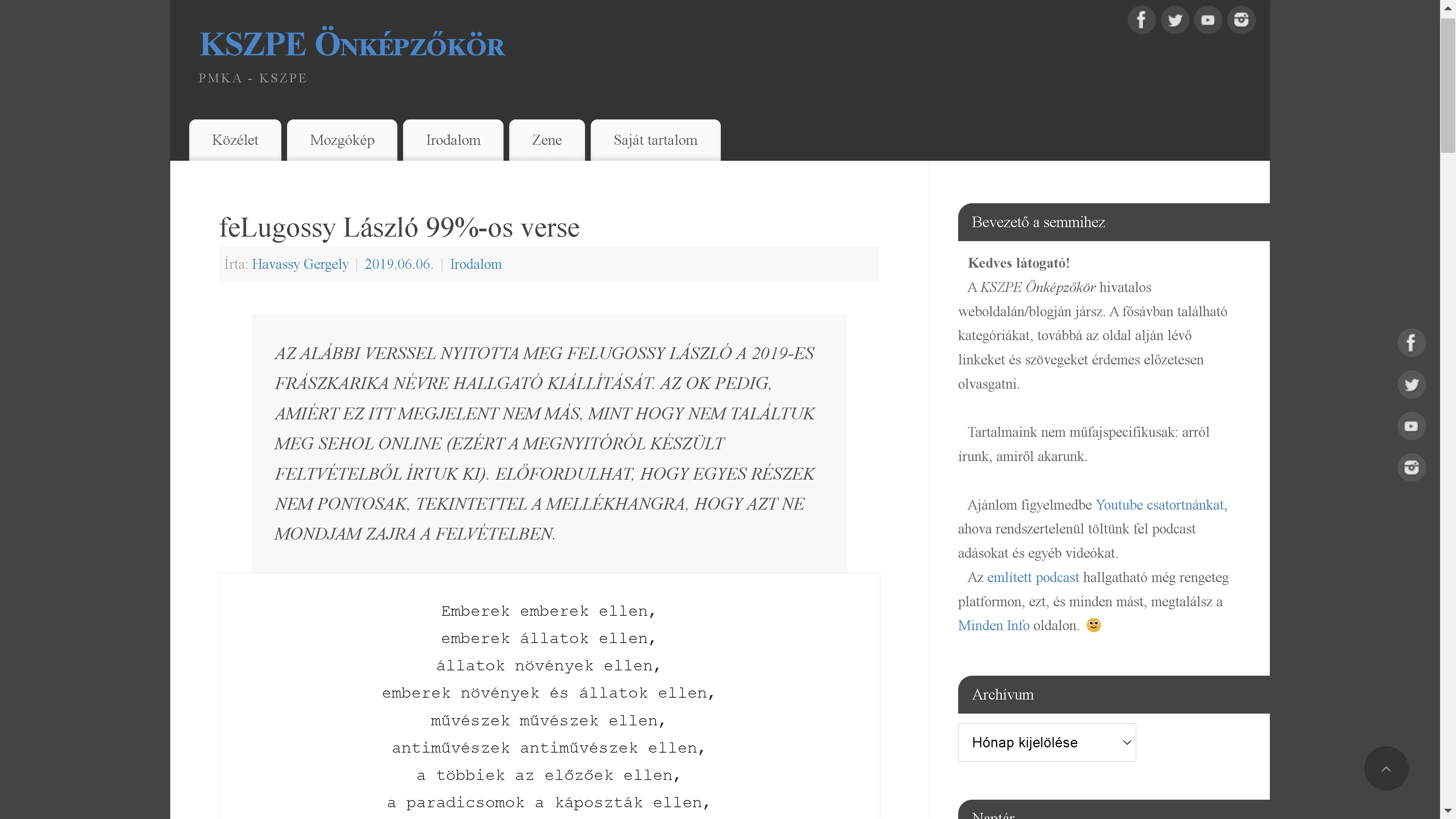 feLugossy László: Frászkarika 2019-05-21 — 2019-06-15 – 6. forráskép
