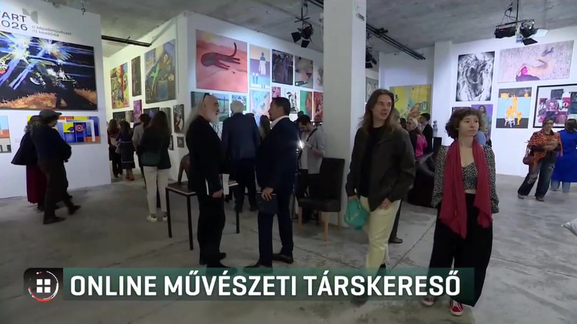 A Godot Art Expo közönsége az RTL Híradó riportjában